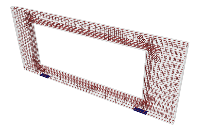 El regy rtott vasbeton elemek IDEA StatiCa